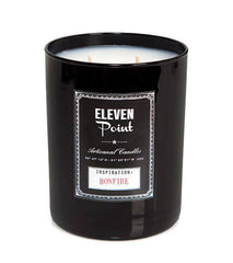 Bonfire Black Glass Candle