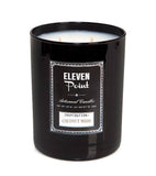 Coconut Moon Black Glass Candle