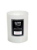 Bonfire White Glass Candle