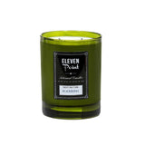 Blackberry Green Glass Candle