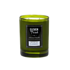 Blackberry Green Glass Candle